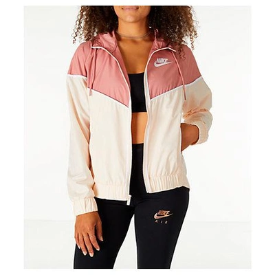 Shop Nike Women's Sportswear Woven Windrunner Jacket, Pink