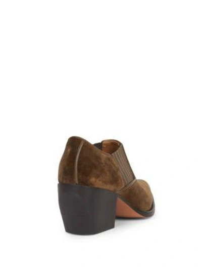 Shop Chloé Rylee Velvet Ankle Boots In Cacao