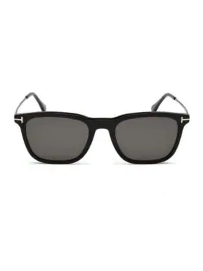 Shop Tom Ford Arnaud 53mm Geometric Sunglasses In Black