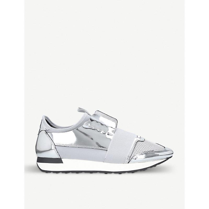 balenciaga silver race runner