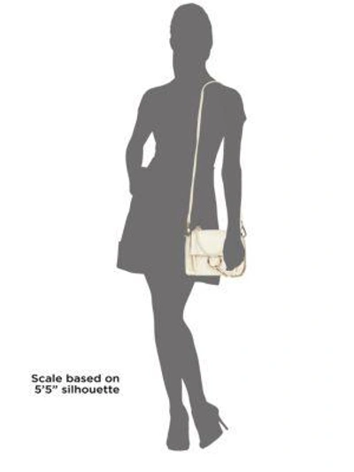 Shop Chloé Mini Faye Leather Day Shoulder Bag In Natural White