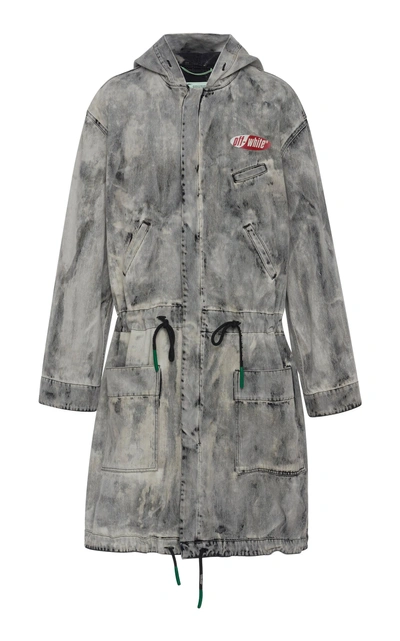 Shop Off-white Parka In Grey