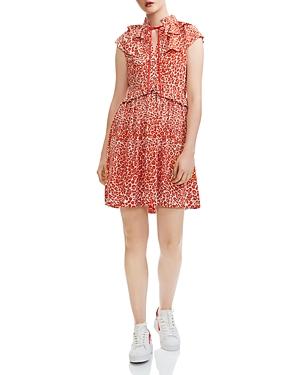 maje leopard dress