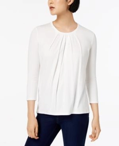 Shop Weekend Max Mara Multic Pleated Top In White