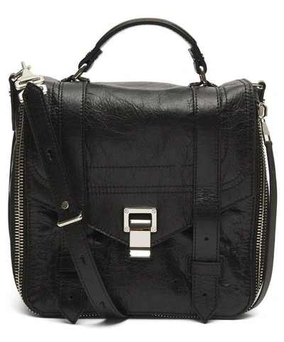 Shop Proenza Schouler Leather Ps1 Bag In Black