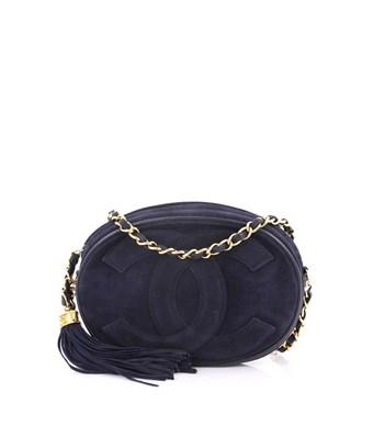chanel blue crossbody bag