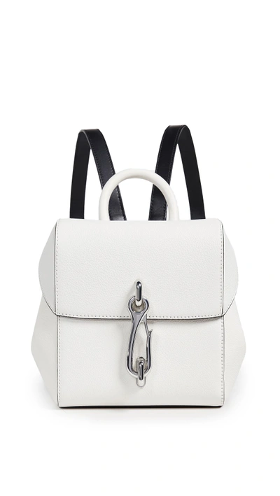 Shop Alexander Wang Hook Mini Backpack In Black/white