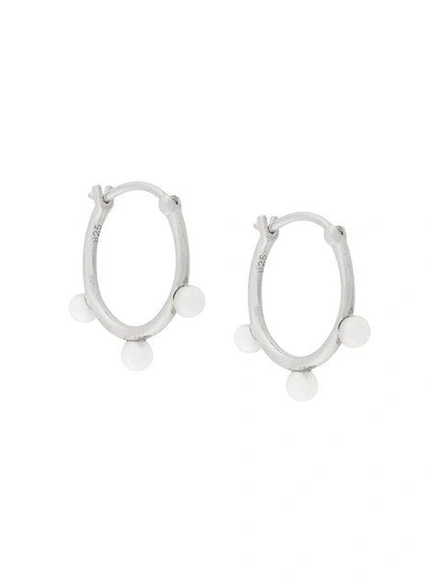 Shop Astley Clarke Hazel Hoop Earrings In Metallic