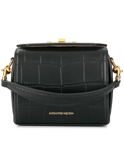 Shop Alexander Mcqueen Nano Box Bag In Black