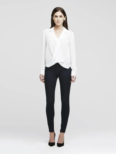Shop L Agence Rita Blouse In Ivory
