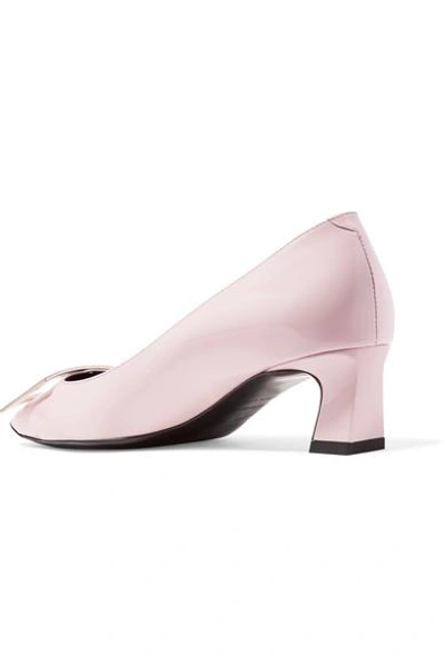 Shop Roger Vivier Trompette Patent-leather Pumps In Pastel Pink