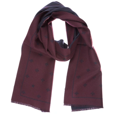 Shop Gucci Men's Wool Scarf In Red