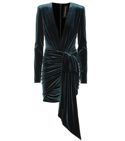 Shop Alexandre Vauthier Velvet Dress
