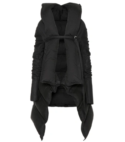 Shop Rick Owens Cotton-blend Down Coat In Black