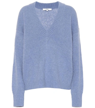 Shop Tibi Alpaca-blend Sweater In Blue