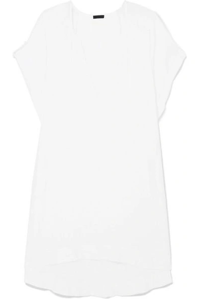 Shop Atm Anthony Thomas Melillo Cotton-gauze Mini Dress In White