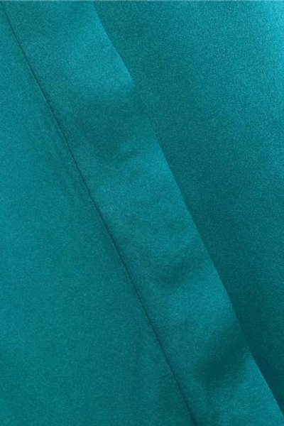 Shop Haider Ackermann Oversized Silk-charmeuse Shirt In Turquoise