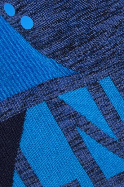 Shop Lndr Zing Layered Stretch-knit Sports Bra In Blue