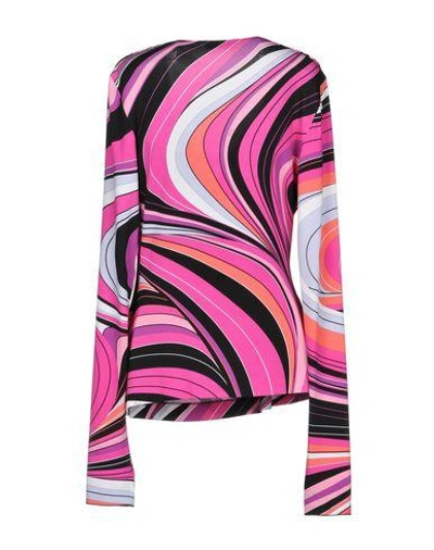 Shop Emilio Pucci T-shirts In Fuchsia