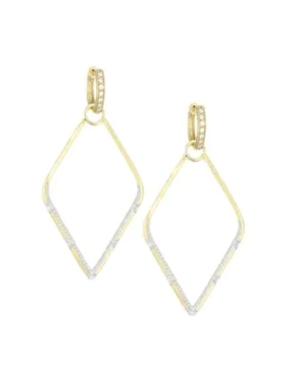 Shop Jude Frances Diamond & 18k Yellow Gold Framed Earring Charm