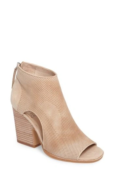 Shop Vince Camuto Bevina Cutout Bootie In Shell Leather