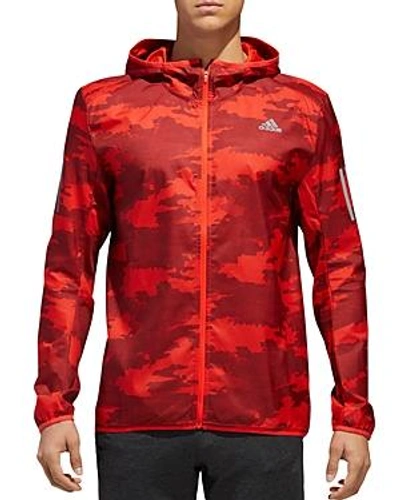 Adidas Originals Adidas Men's Camo-print Water-repellent Running Jacket In  Red | ModeSens