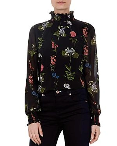 Shop Ted Baker Taalia Florence Blouse In Black