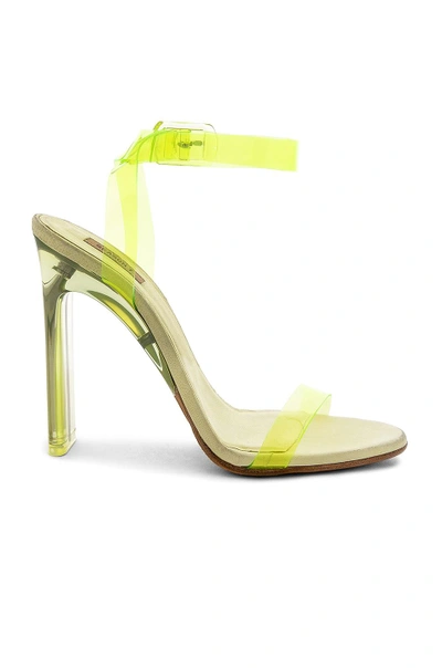 Shop Yeezy Season 7 Ankle Strap Sandal 110mm In Yellow