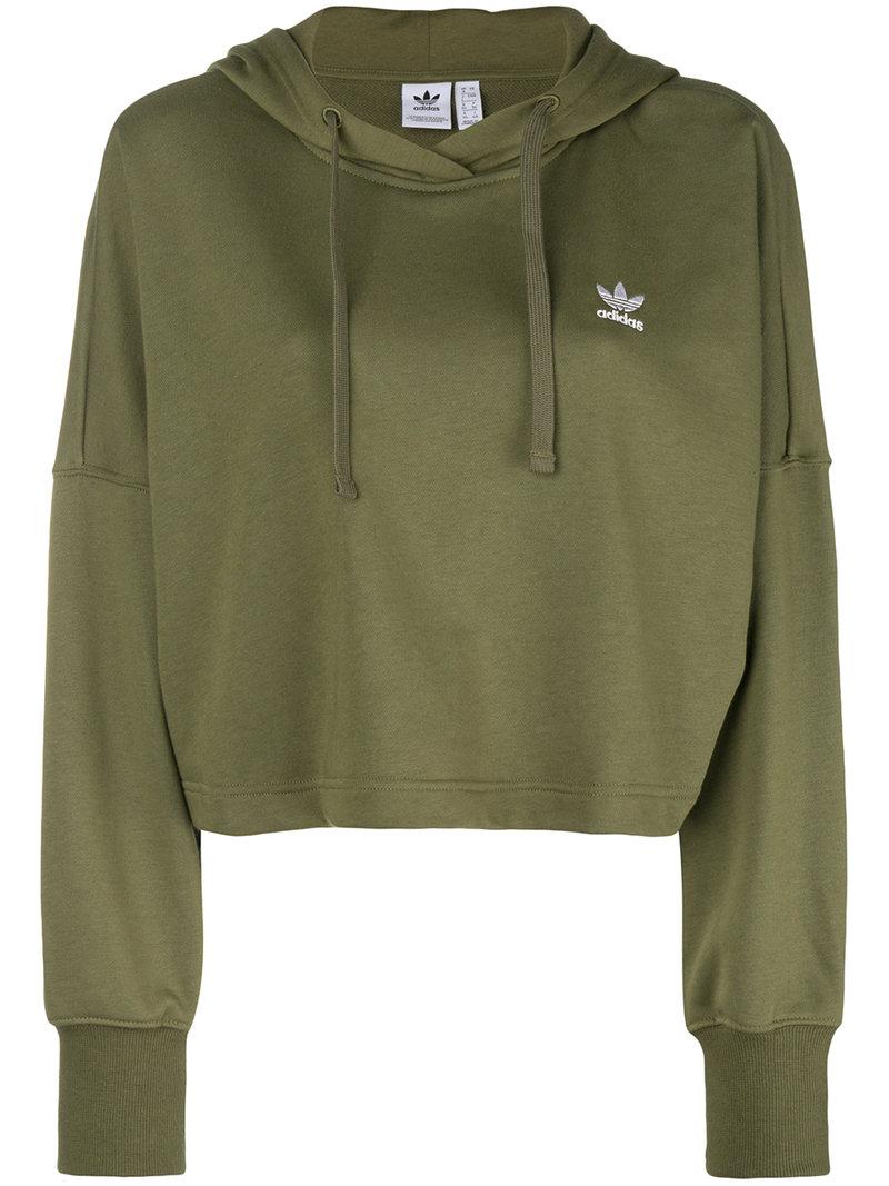 olive green hoodie adidas