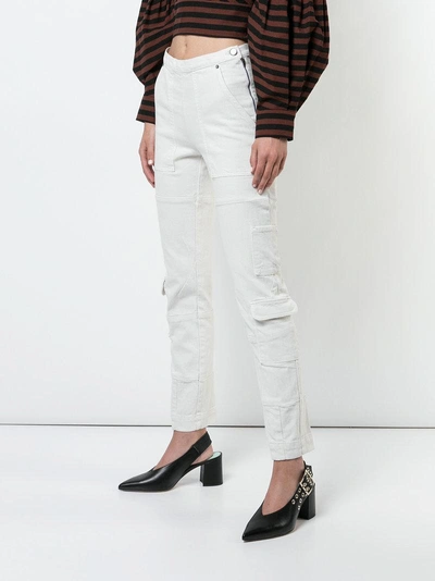 Shop Rachel Comey Storm Cargo Pocket Trousers - White