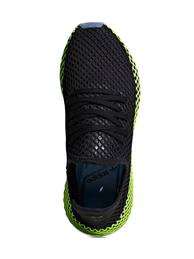 Adidas Adidas Black And Green Deerupt Runner Sneakers In Multi | ModeSens