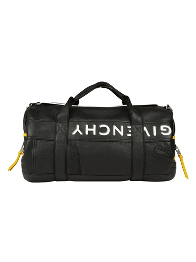 Shop Givenchy Mc3 Travel Bag In Black-yellow
