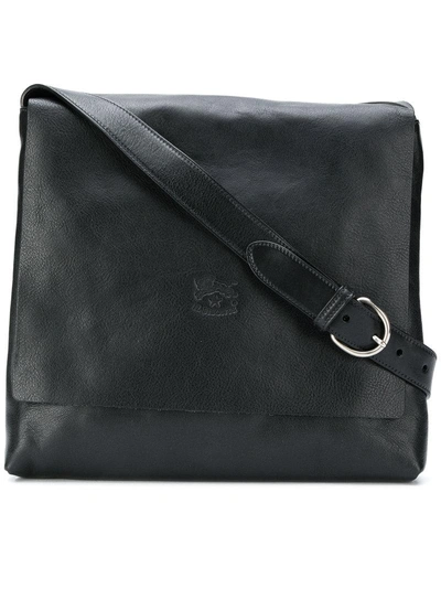 Shop Il Bisonte Messenger Bag In Black