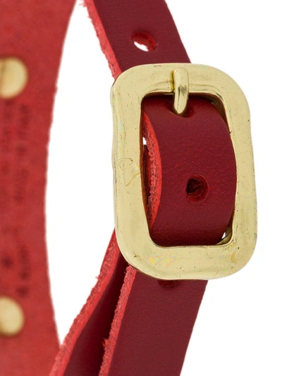 Shop Il Bisonte Studded Bracelet - Red