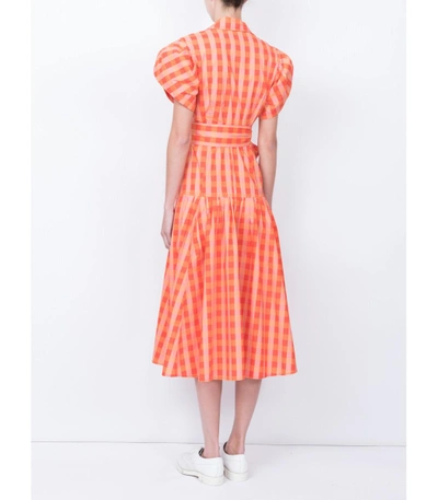 Shop Lhd Chateau Dress In Orange