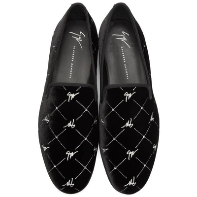 Shop Giuseppe Zanotti Black Veronica Cut Loafers