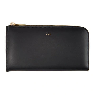 Shop Apc A.p.c. Black Lise Wallet In Lzz Noir