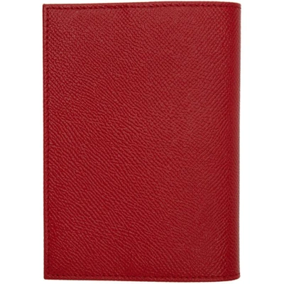 Shop Dolce & Gabbana Dolce And Gabbana Red Crystal Logo Passport Holder In 80303 Red