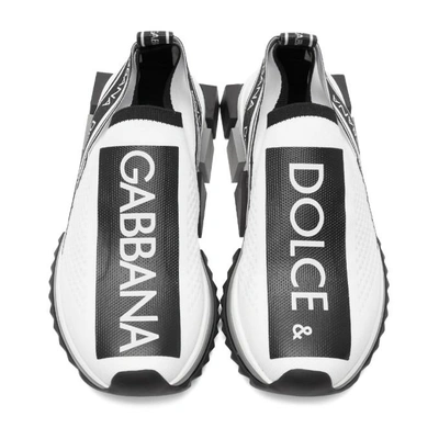 Shop Dolce & Gabbana Dolce And Gabbana White Logo Sorrento Runner Sneakers In 89697 White