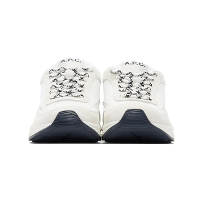 Shop Apc A.p.c. White Femme Sneakers In Aab Blanc