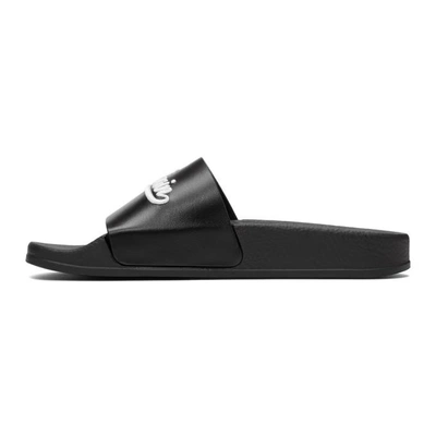 Shop Balmain Black Calypso Slides