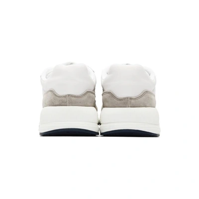 Shop Apc A.p.c. White And Grey Femme Sneakers In Aab Blanc