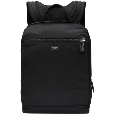 Shop Dolce & Gabbana Dolce And Gabbana Black Nylon Backpack In 8b956 Black