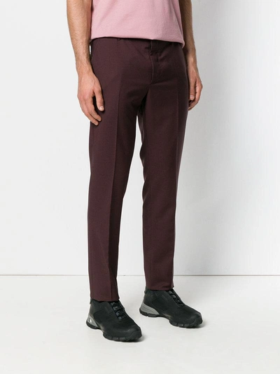 Shop Prada Perfectly Tailored Trousers In Red