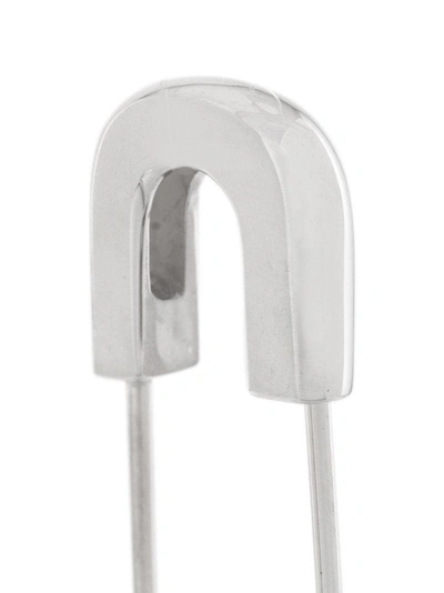 Shop Ambush Teddy Safety Pin Earring In Metallic