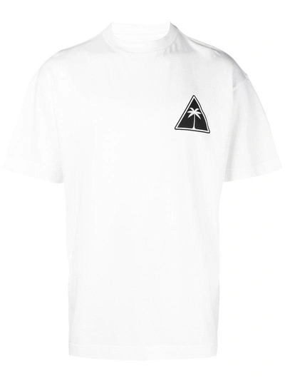 Shop Palm Angels Logo T-shirt - White