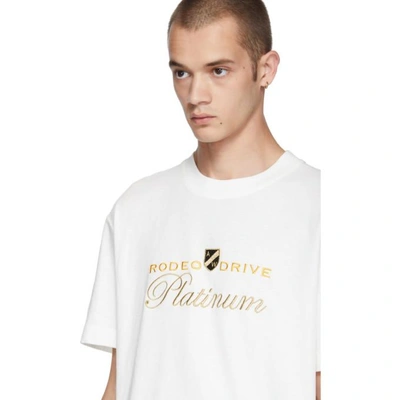 ALEXANDER WANG 白色“RODEO DRIVE PLATINUM” T 恤