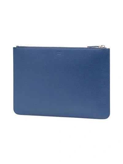 Shop Fendi Super Bugs Zipped Wallet - Blue