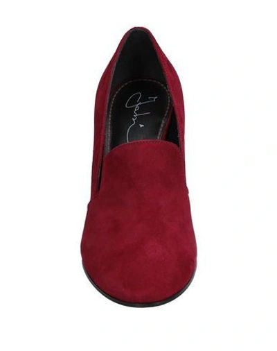 Shop Fabi Loafers In Red