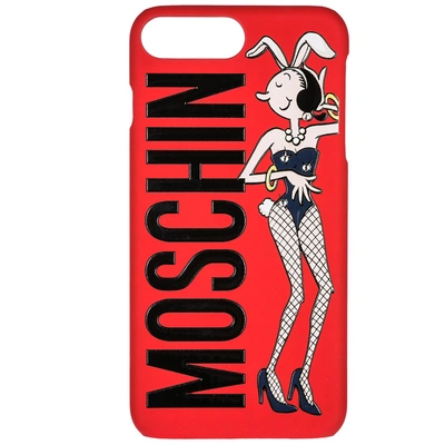 Shop Moschino Cover Case Iphone 6 Plus/6s Plus/7 Plus In Red